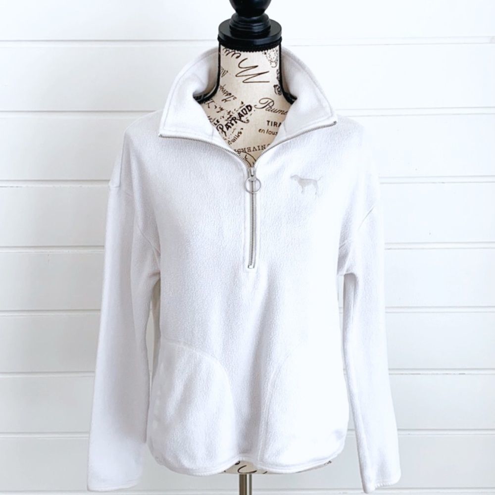 Victoria’s Secret PINK Zip Fleece Sweatshirt XS